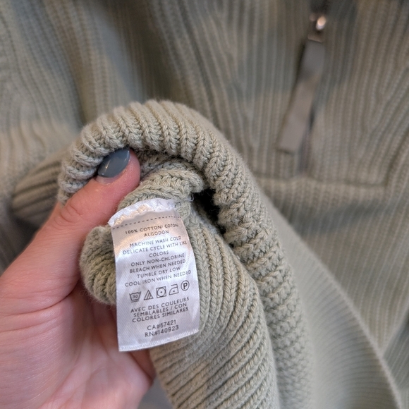 Lou & Grey Ribbed Knit 1/2 Zip Sweater - Picture 5 of 6